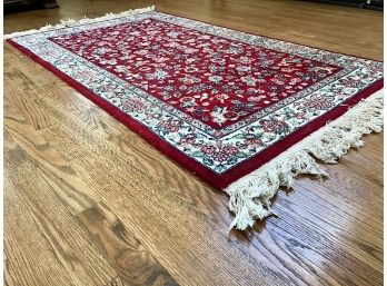 Hand Knotted Wool Area Rug, 37” X 61”