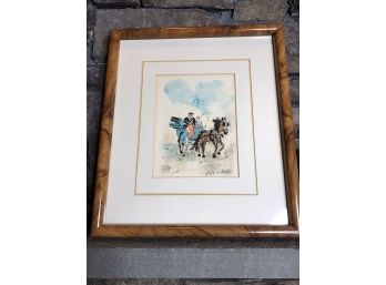 Signed And Numbered Watercolor Framed