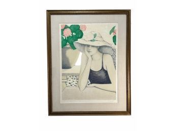 Jean-Pierre Cassigneul, Les Geraniums, Signed & Numbered Original Lithograph,