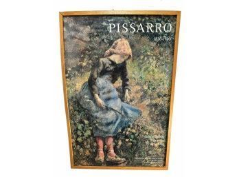 Pissarro, Girl With Stick, Framed Print