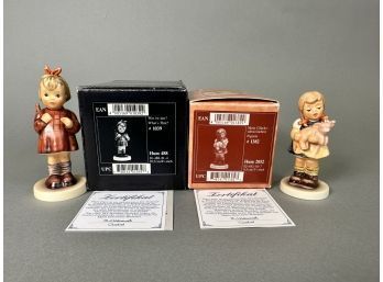 Hummel Figurines, #488 & #2052, Whats That & Pigtails
