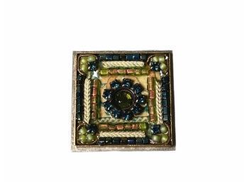 Vintage Adaya Mosaic Pendant Brooch