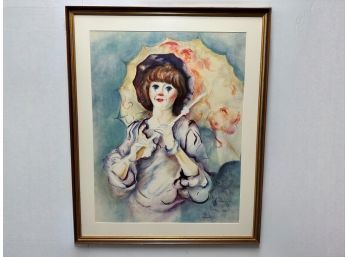 Phillipe Alfieri, Framed Clown Lithograph, Signed & Numbered 60/300