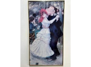 A Large Framed Renoir Print, Dance At Bougival
