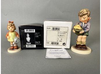 Hummel Figurines, #729 & 485, Natures Gift & Gift From A Friend