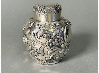 Stunning Theodore B Starr NY Sterling Silver Tea Caddy