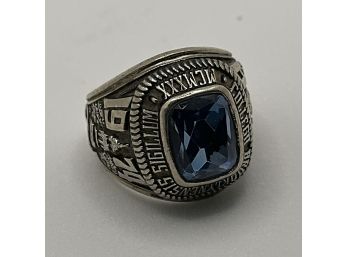 10k White Gold Brooklyn College Class Ring 1974