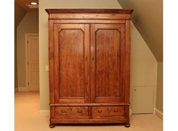 Antique Poplar Wood Circa 1850 Northern Italy Armoire (Purchased For $5,000)
