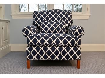 Upholstered Cushioned Armchair