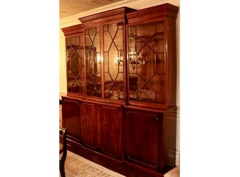 Ca. 1800-1820 George III Mahogany Elaborate Bookcase (Purchased For $18,000)