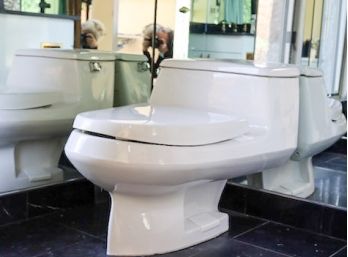 An American Standard 1 Piece Classic Ellisse Series Toilet - Bath 1