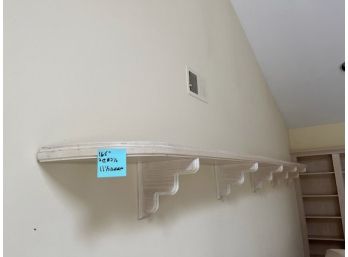 A Wall Mounted Wood Shelf - 2 Pieces