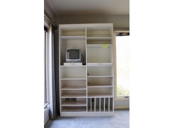 A Plastic Laminate Cabinet/shelf Console For Stereo Equipment, Albums TV - Bedroom 1