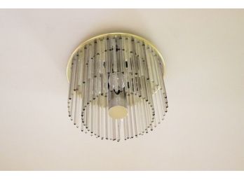 A Crystal Ceiling Light Fixture - Iconic 80s