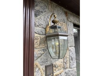 A Pair Of Brass Carriage Style Lanterns - Front Entrance