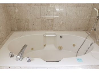 A Fiberglass Spa Tub - Bath 4