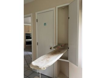 A Built In Wall Mounted Ironing Board