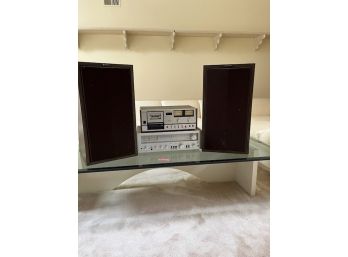 A Lafayette Stereo Receiver, Tape Deck And Speakers