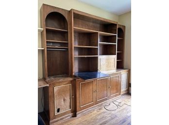A Wood Office Wall Unit