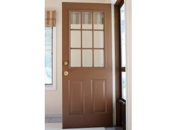A 9 Lite Metal Clad Exterior Door
