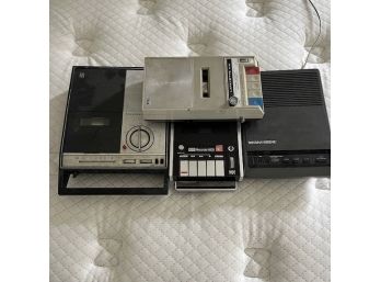 A Vintage Collection Of Cassette Player/recorders And An Answering Machine