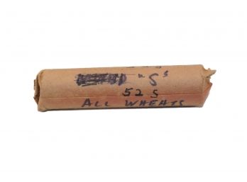 1952S Lincoln Wheat Penny Roll