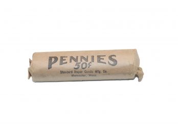 1950S Lincoln Wheat Penny Roll