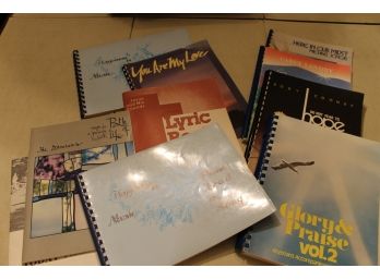 Collection Of Religious Themed Music Books