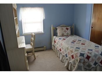 Child's Bedroom Set Includes Desk With Top Hutch & Chair, Twin Bed, Dresser & Mirror By  Henry Link