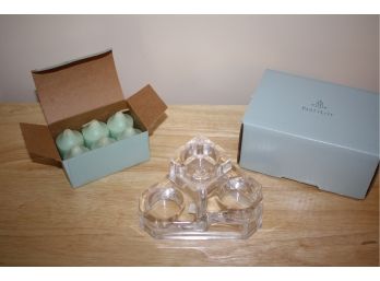 Mini Crystal Castle By PartyLite - New Old Stock With Votive Candles