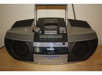Aiwa Compact Disc And Cassette Radio Boombox With Four Speaker Surround - Working Order