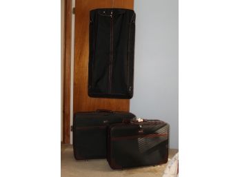 Three Piece Airworthy Luggage Set Including Two Suitcases And One Garment Bag