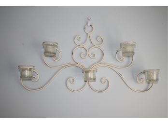 PartyLite Five Candle Holder Rustic Look Wall Sconce
