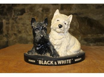 Original Black And White Scotch Whiskey Bar Sign - Brentleigh Ware - Made In England