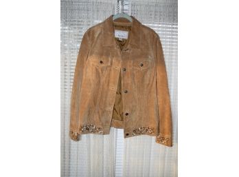 Women's Wilson Maxima Suede Jacket With Lovely Embroidery