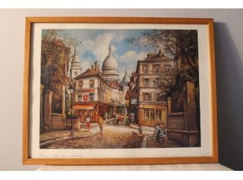Framed Art Print  - Paris 'Le Rue Norvins'