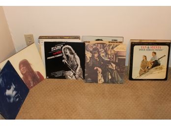 Lot Of Record Albums Including Bette Midler, Joni Mitchell, Rod Stewart, Motley Crue And More