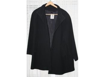 Jones New York Black Wool, Nylon & Cashmere Winter Jacket