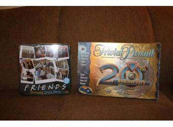 Games Lot Including Trivial Pursuit 20th Anniversary And Unopened Friends Game