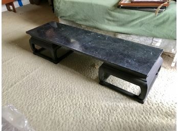 Asian Influence Table With Solid Marble Top