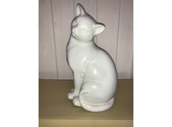 Nice White Ceramic Cat