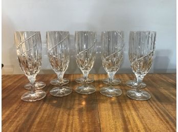Ten Beautiful Wine Glasses Or Water Goblets