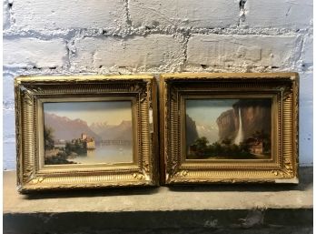 Two Small Oil Paintings ~ See Pictures For Condition ~