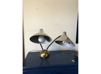 Vintage Double Light Desk Lamp