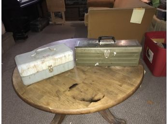 Two Metal Storage Boxes ~ One Tool & One Tackle