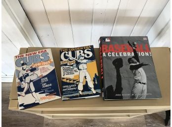 Three Baseball Books ~ The New Era Cubs, Golden Era Cubs & Baseball A Celebration ~