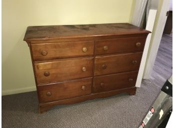Six Drawer Maple Dresser