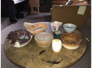 Nice Pottery Lot ~ Bowls, Planters & More ~ Several Signed