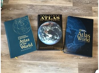 Three National Geographic Atlases