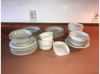 Mixed Lot Of White Dishes